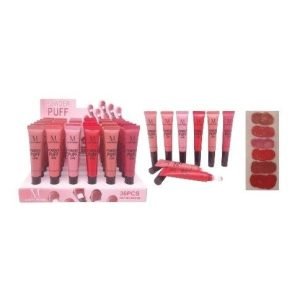RUBOR SOMBRA LABIAL LIQUIDO 3en1 ML8003B LUCKY MODEL 1440u｜Lucky Model ML8003B 三合一液体唇膏/腮红（1440件）