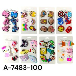 PINES PARA CROCS PERSONAJES SURTIDO 1000u｜Crocs 徽章（各种卡通人物），1000 枚（1000件）