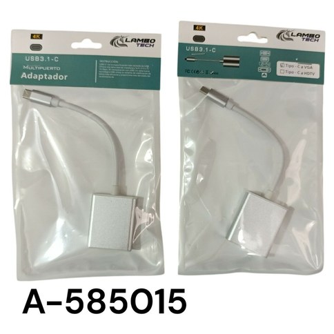 ADAPTADOR CONVETIDOR TipoC-VGA 300u｜Type-C 转 VGA 转换器（300件）