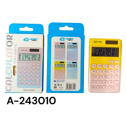 CALCULADORA 320PRO COLORES PASTELES LAMBO TECH 300u｜Lambo Tech 320Pro 计算器（粉彩色（300件）