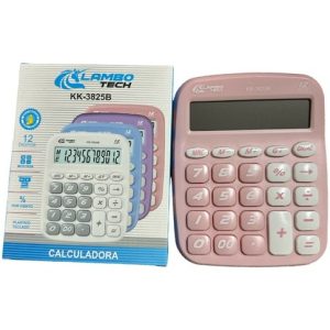 CALCULADORA KK-3825B COLORES PASTELES a PILA AAA LAMBO TECH 120u｜LAMBO TECHKK-3825B计算器（粉彩色，AAA电池）（120件）