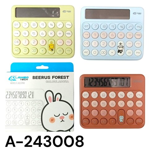 CALCULADORA 821PRO COLORES PASTELES LAMBO TECH 120u｜LAMBO TECH821PRO 粉彩色计算器（120件）