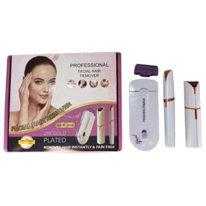 KIT DEPILADORA FACIAL ELECTRICA RECARGABLE 80u｜可充电电动面部脱毛器套装（80件）