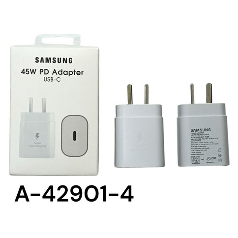 CARGADOR RAPIDO SAMSUNG 45w CABEZAL TipoC 500u｜三星 45W 快速充电器（USB-C 接口）（500件）