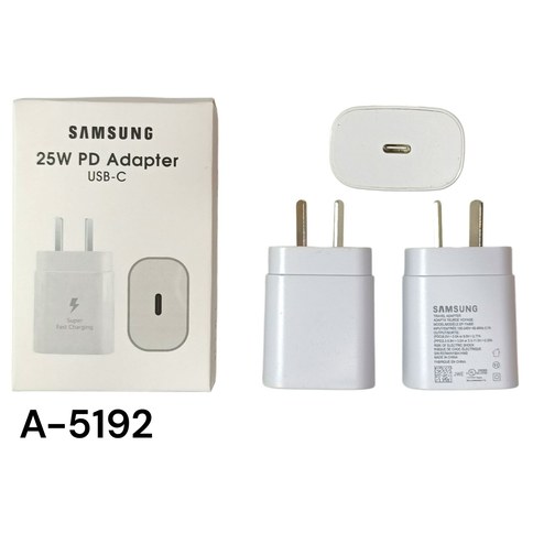 CARGADOR SAMSUNG 25w CABEZAL TipoC 500u｜三星 25W 充电器，Type-C 接口（500件）