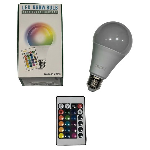 LAMPARA LED RGBW c/CONTROL 12w 100u｜12W RGBW LED遥控灯（100件）