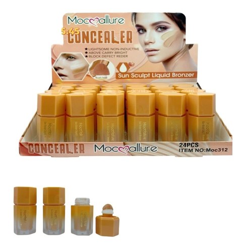 CORRECTOR LIQUIDO MOC312 6 TONOS MOCOALLURE 960u｜MocoAllure 液体遮瑕膏 MOC312（6色）（960件）