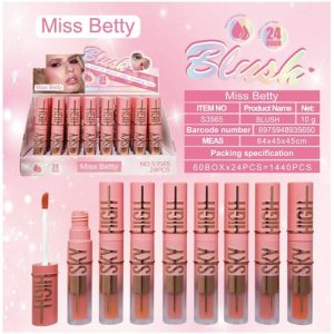 RUBOR LIQUIDO S3565 MISS BETTY 1440u｜贝蒂小姐液体腮红 S3565（1440件）
