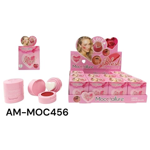 RUBOR SELLO CORAZON MOC456 MOCOALLURE 720u｜心形印章腮红 MOC456 MOCOALLURE（720件）