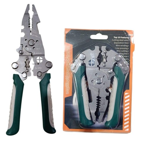 PINZA PELACABLE 7 AUTOMATICO MULTIFUNCION PLEGABLE 100u｜7位自动多功能折叠式剥线钳（100件）