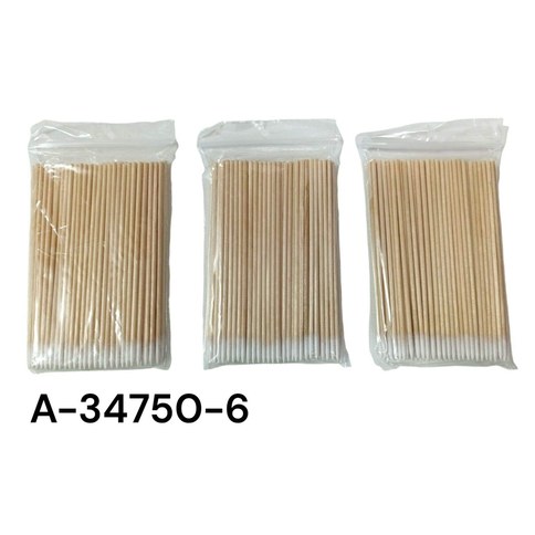 MICRO HISOPOS DE MADERA 1cm 1200u｜微型木质棉签 1厘米（1200件）