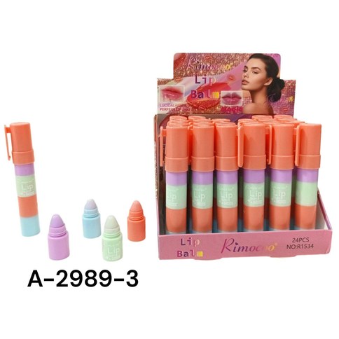 LABIAL MAGICO CAMBIA COLOR 4pcs R1534 RIMOCOO 1440u｜变色唇膏 4支装 R1534 RIMOCOO（1440件）