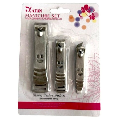 KIT CORTA UÑA MANICURA JATIN AMN-XZD001 x3pcs 480u｜JATIN AMN-XZD001 修甲钳套装 x3 件（480件）