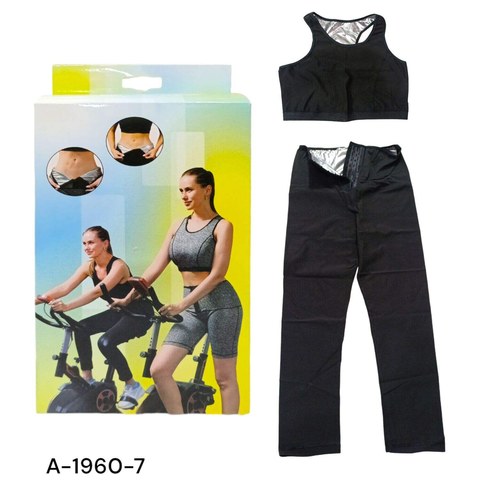CONJUNTO FITNESS NEGRO TALLE M L XL XXL 120U｜黑色健身套装 M L XL XXL 码（120件）