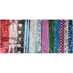 PAPEL PELÍCULA P/REGALOS 47X55CM 50PAQ. 240U｜礼品包装膜 47x55cm 50 包（240件）