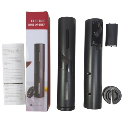 SACACORCHO ELÉCTRICO A PILA NEGRO MATE Y BRILLO 36U｜电池式电动开瓶器，哑光黑和亮光黑，共（36件）