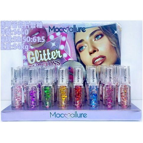 BRILLO LABIAL C/PURPURINA Moc155 MOCOALLURE 720U｜MocoAllure 闪光唇彩（Moc155）光泽度（720件）