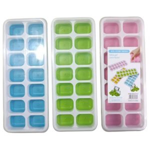 CUBETERA DE HIELO c/TAPA 25x9.8x3cm 200u｜带盖冰格 25x9.8x3厘米（200件）