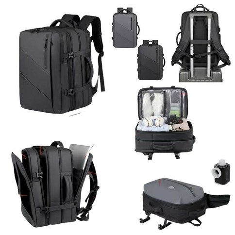 MOCHILA DE VIAJE COMPRESION AL VACIO EXPADIBLE 2518 45x30x22+6cm 60u｜可扩展真空压缩旅行背包，45x30x22+6 厘米（60件）