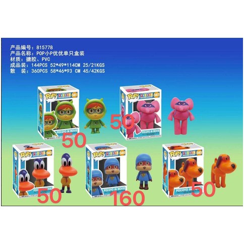 FUNKO POP POCOYO 360U｜波可约 Funko Pop 手办（360件）