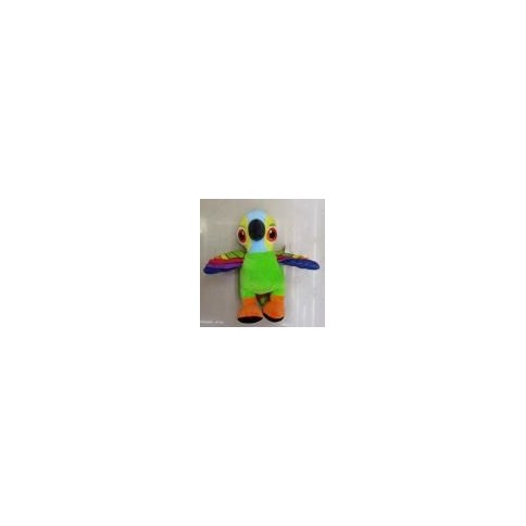 PIEL PELUCHE S/RELLENO GRANJA DE ZENON LORO PEPE 8´´｜泽农农场佩佩鹦鹉毛绒玩具（无填充）8英寸