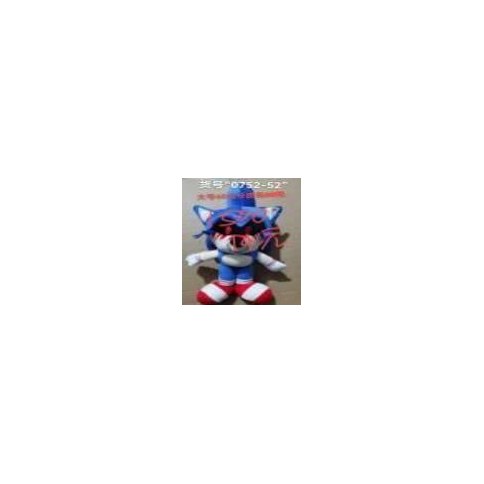 PIEL PELUCHE S/RELLENO SONIC EXE.OJO ROJO  40cm｜索尼克EXE红眼毛绒玩具（无填充）40厘米