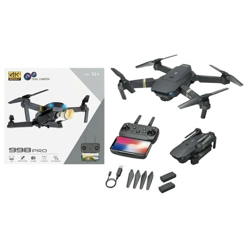 DRON 998PRO CON LUZ Y CAMARA DUAL 36u｜998PRO 无人机（带灯光和双摄像头）（36件）