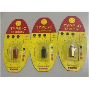 ADAPTADOR METAL TYPE-C A V8 EN BLISTER 500U｜金属 Type-C 转 V8 适配器（吸塑包装）（500件）