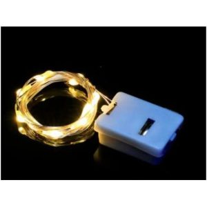 LUZ GUINARLA CÁLIDA 2mts A PILA 2000U｜暖白串灯 2 米（电池供电）（2000件）