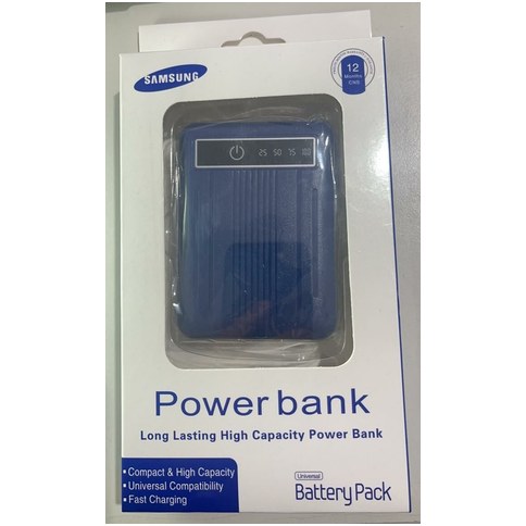 POWER BANK SAMSUNG C/PORCENTAJE DE CARGA 12000 mAh 100U｜三星移动电源（带电量百分比显示）12000 mAh（100件）