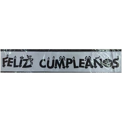 FAJA DE FELIZ CUMPLEAÑOS 10 COLORES 600u｜生日快乐绶带，10种颜色（600件）