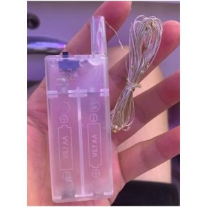 LUZ GUINARLA MULTICOLOR A PILA 3mts 1900U｜彩色串灯，3米，电池供电（1900件）