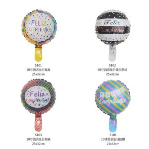 GLOBOS DE ´´FELIZ CUMPLEAÑOS´´ REDONDO 5000u｜圆形“生日快乐”气球（5000件）