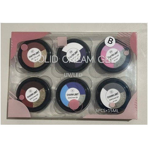 GEL SÓLIDO CHARM LIMIT 5ml 3 COLORES 720U｜Charm Limit固体啫喱 5毫升 3色（720件）