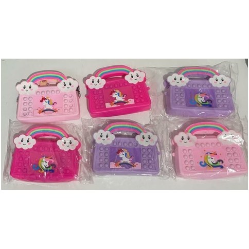 CARTERA UNICORNIO POPIT 2 MODELOS Y COLORES SURTIDOS 240u｜Popit 独角兽钱包，2 种不同款式和颜色（240件）