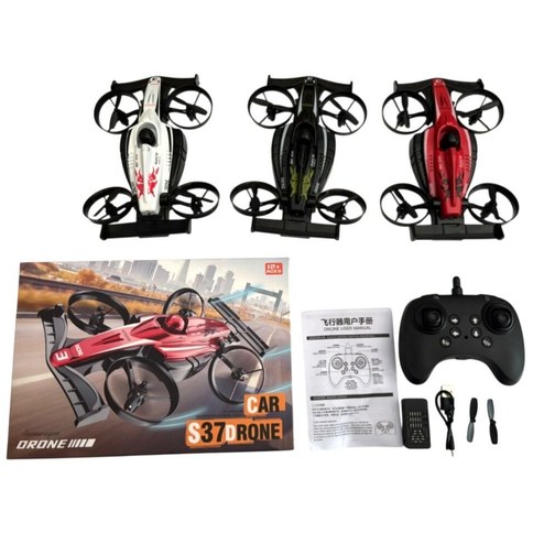 DRON AUTO VOLADOR RENWAGEN S37 c/CONTROL REMOTO 48u｜RENWAGEN S37 飞行汽车无人机，带遥控器（48件）