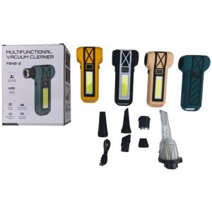 SOPLADOR DE AIRE ASPIRADOR LUZ LED INALAMBRICO MULTIFUNCIONAL RECARGABLE F040-2 48u｜F040-2 可充电多功能无线吹风/吸尘器，带LED灯（48 件）件数（48件）