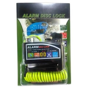 CANDADO TRABADISCO CON ALARMA Y CABLE 20negro 10rojo 10azul 10amarilla 50u｜带线缆的报警碟形锁（20 个黑色、10 个红色、10 个蓝色、10 个黄色）（50件）