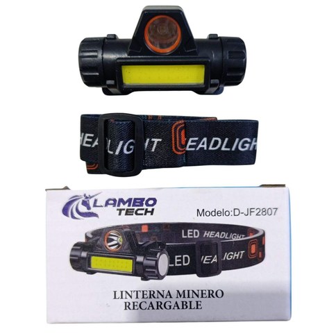 LUZ MINERO LED RECARGABLE LAMBO TECH D-JF2807 240u｜LAMBO TECH D-JF2807 可充电LED矿工灯（240件）