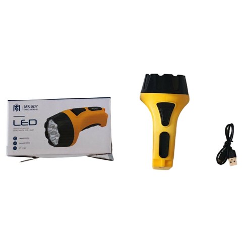 LINTERNA RECARGABLE 7LED MING SHENG MS-807 220v 100u｜明盛 MS-807 220V 7LED可充电手电筒（100件）