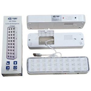 LUZ DE EMERGENCIA 30 LED LAMBO TECH MS-7002M USB RECARGABLE 100u｜LAMBO TECH MS-7002M USB 可充电 30 LED 应急灯（100件）