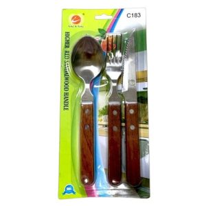 SET CUBIERTOS feng & feng C183 x3pcs 120u｜Feng & Feng 餐具套装 C183 x3件套（120件）