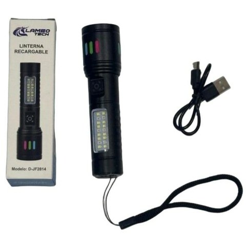 LINTERNA RECARGABLE LAMBO TECH D-JF2814 15cm 200u｜LAMBO TECH D-JF2814 可充电手电筒，15厘米（200件）