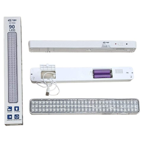 LUZ DE EMERGENCIA 90 LED LAMBO TECH MS-7009M USB RECARGABLE 60u｜LAMBO TECH MS-7009M 90 LED USB 可充电应急灯（60件）