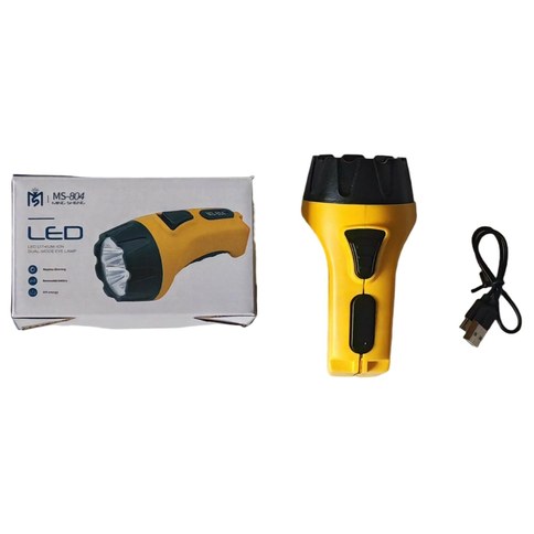 LINTERNA RECARGABLE 4LED MING SHENG MS-804 220v 120u｜MING SHENG MS-804 220V 4 LED 可充电手电筒（120件）