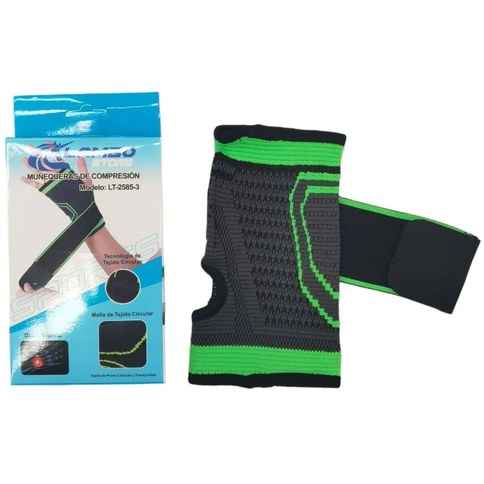 MUÑEQUERA DE COMPRESION AJUSTABLE  LAMBO STORE LT-2585-3 500u｜可调节压缩腕托 Lambo Store LT-2585-3（500件）