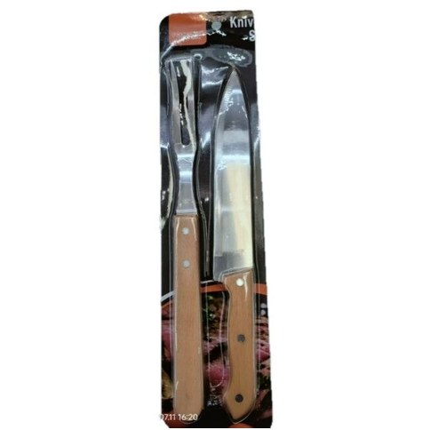 SET DE ASADO TENEDOR CUCHILLO x2pcs 60u｜烧烤套装（刀叉，2件套（60件）