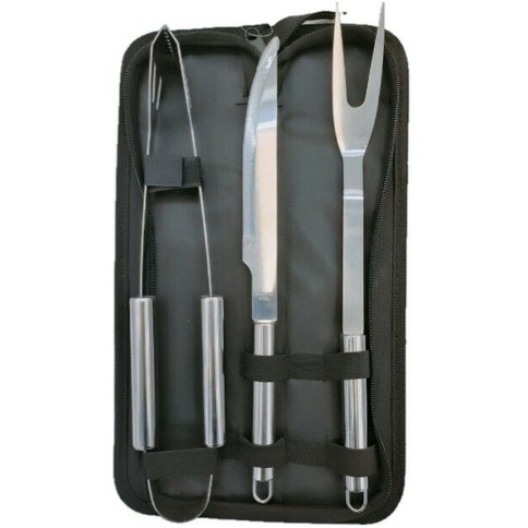 SET ESTUCHE DE ASADO x3pcs 48u｜烧烤套装（3件套（48件）