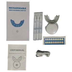 KIT BLANQUEADOR DENTAL c/LUZ LED RECARGABLE 80u｜可充电牙齿美白套装（含 LED 灯）（80件）