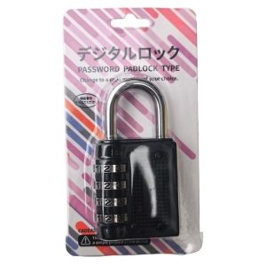 CANDADO COMBINACION SY04 4 DIGITOS negro 180u｜SY04型密码锁4位黑色（180件）
